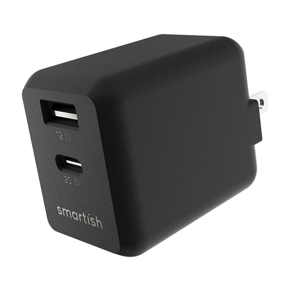 Charge Shack - 2-Port USB & USB-C 32W Wall Charger