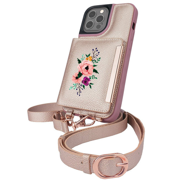 Smartish iPhone 13 Crossbody Wallet Case for Women - Dancing Queen  [Purse/Clutch with Detachable Strap & Wristlet] Protective Cover with  Credit Card