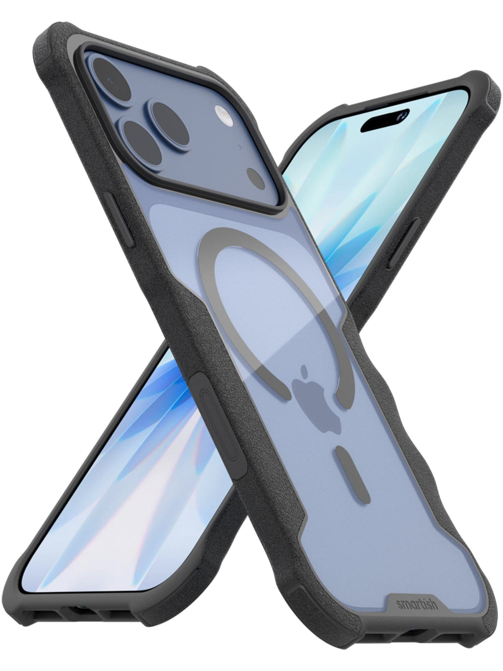 Gripzilla with MagSafe - Armor Case for iPhone 17 Pro Max by Smartish - Blue Blossom