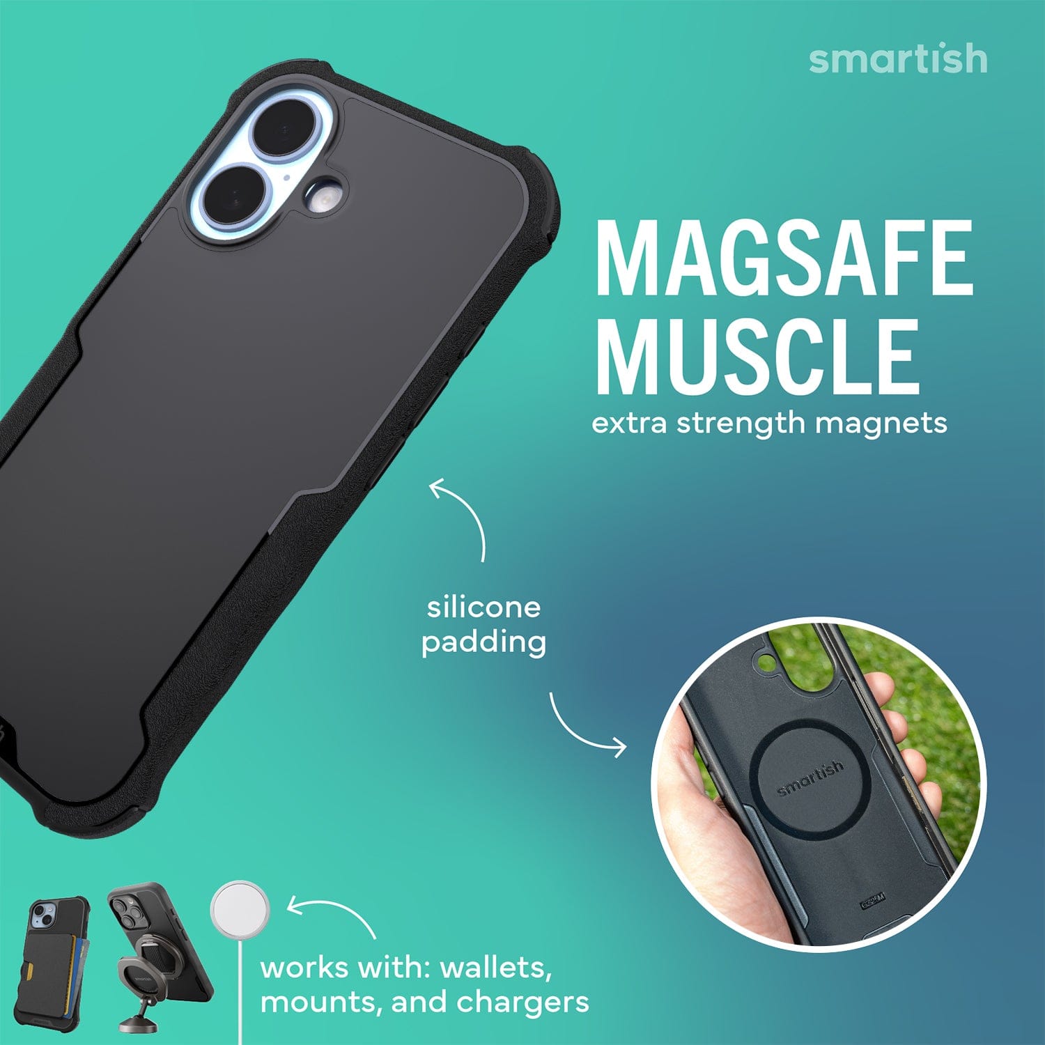 Gripzilla with MagSafe - Armor Case for iPhone 17 by Smartish - Moving Mountains