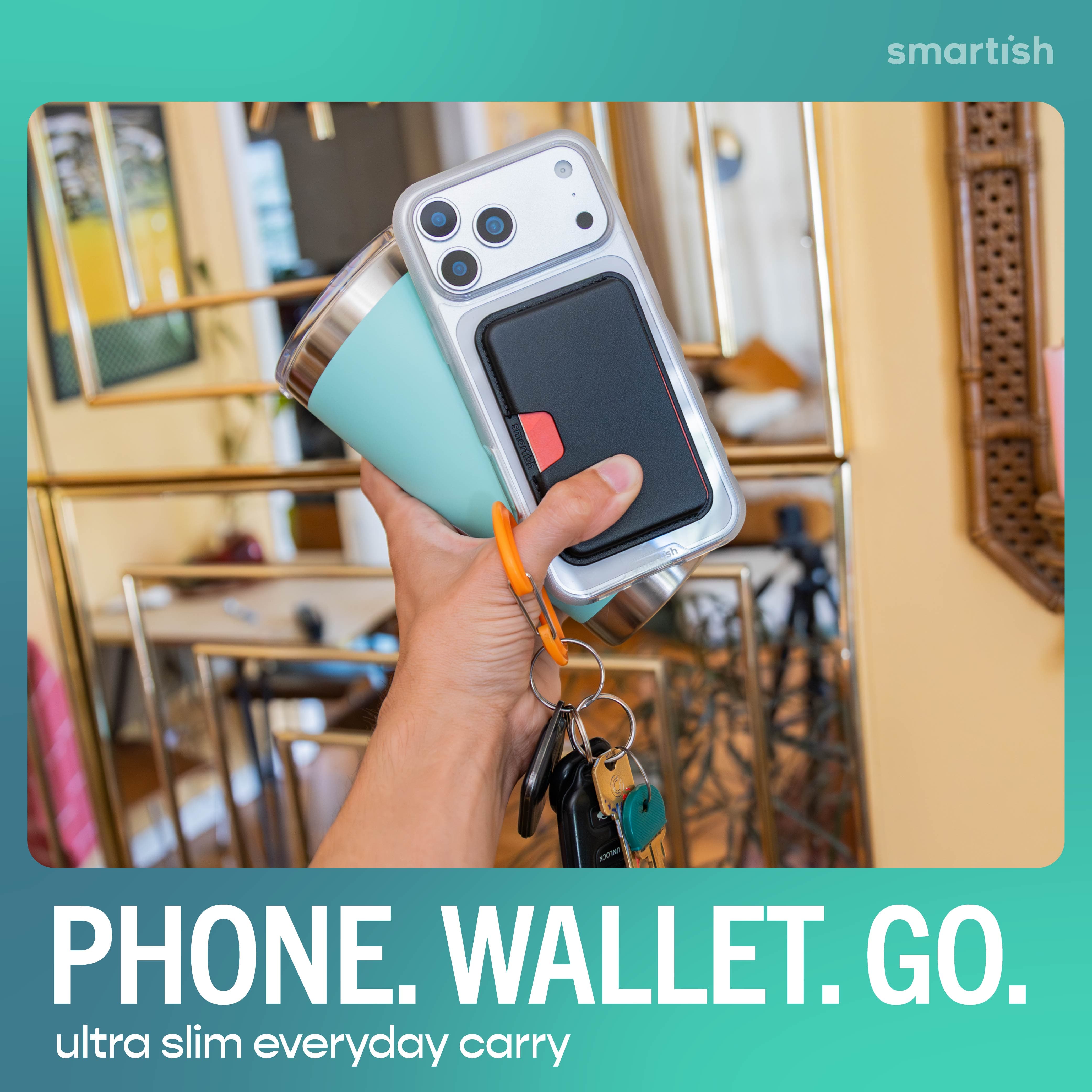 Side Hustle - Vegan Leather MagSafe Compatible Wallet – Smartish