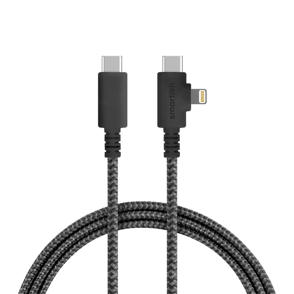 No 2 Pencil Gray-USB-C To USB-C and Lightning