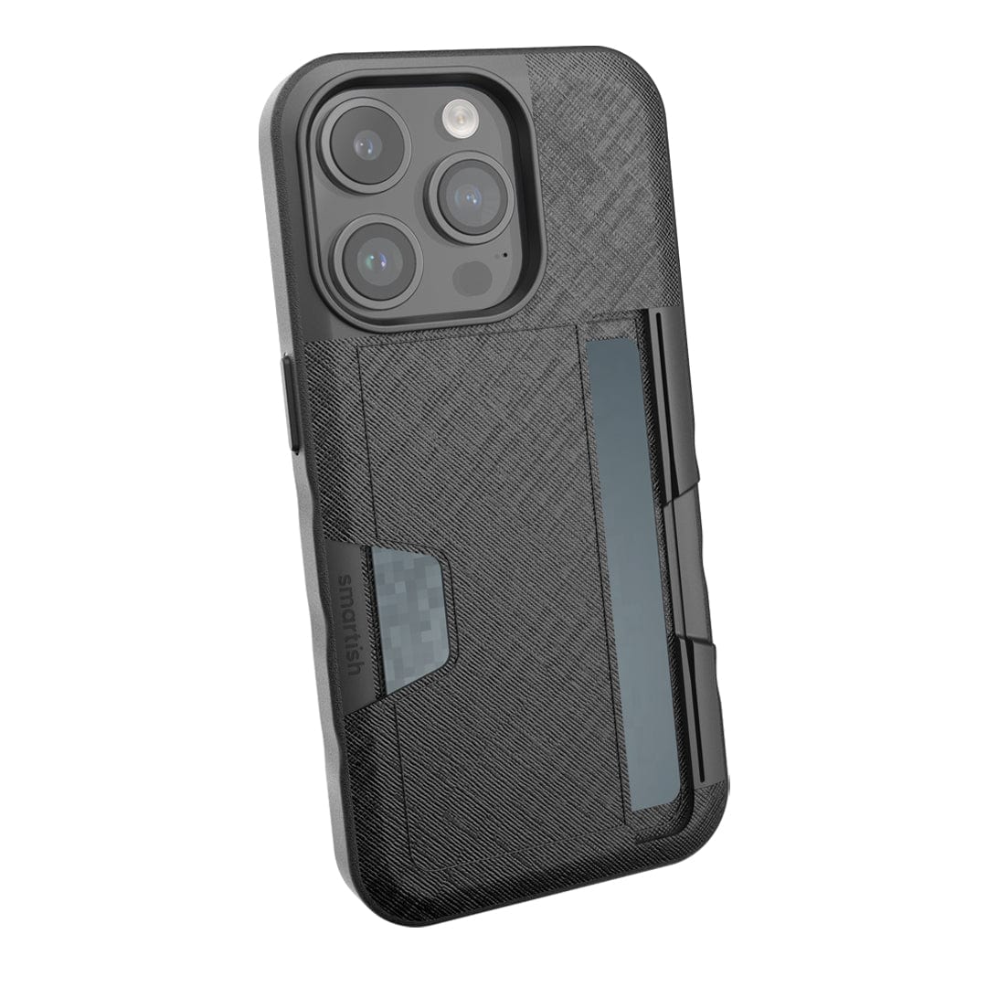 Wallet Slayer Vol. 2 - Card Case for iPhone 15 Pro by Smartish - Black Tie Affair Wallet Slayer Vol. 2 - Card Case for iPhone 15 Pro by Smartish - Black Tie Affair