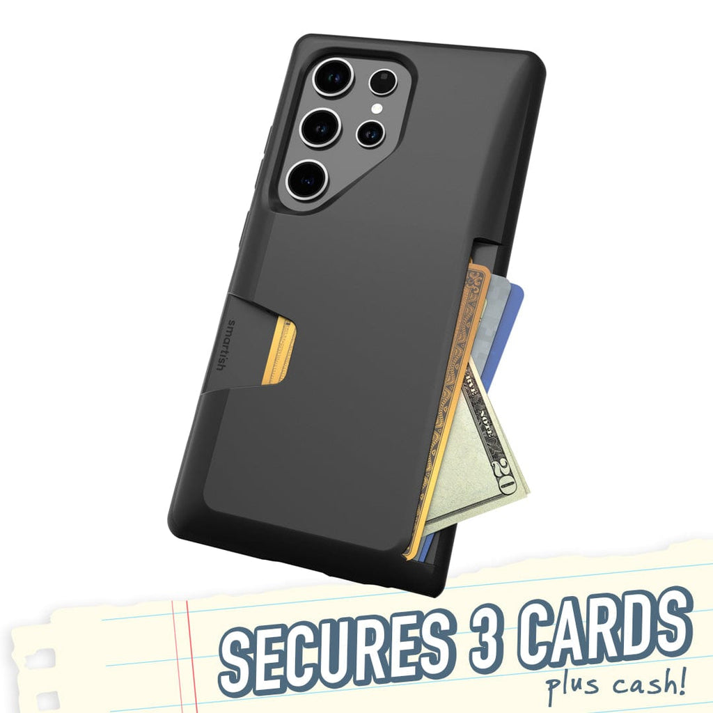 S24 Ultra Wallet Case Slim Card Holder, Everyday Genius | Smartish S24 Ultra Wallet Case Slim Card Holder, Everyday Genius | Smartish
