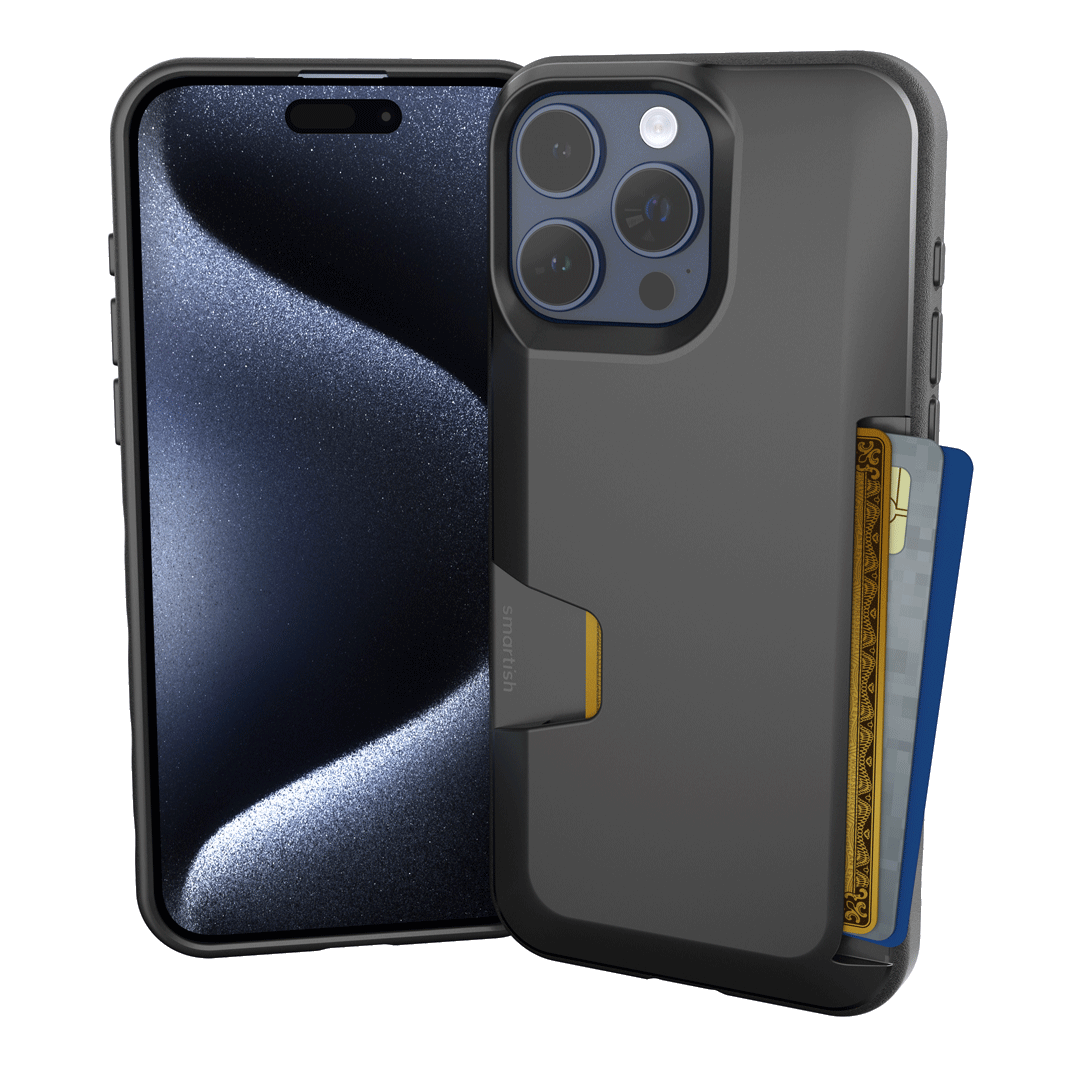 Smartish iPhone 15 Pro Max Wallet Case - Wallet Slayer Vol 1 - Card Holder Cover
