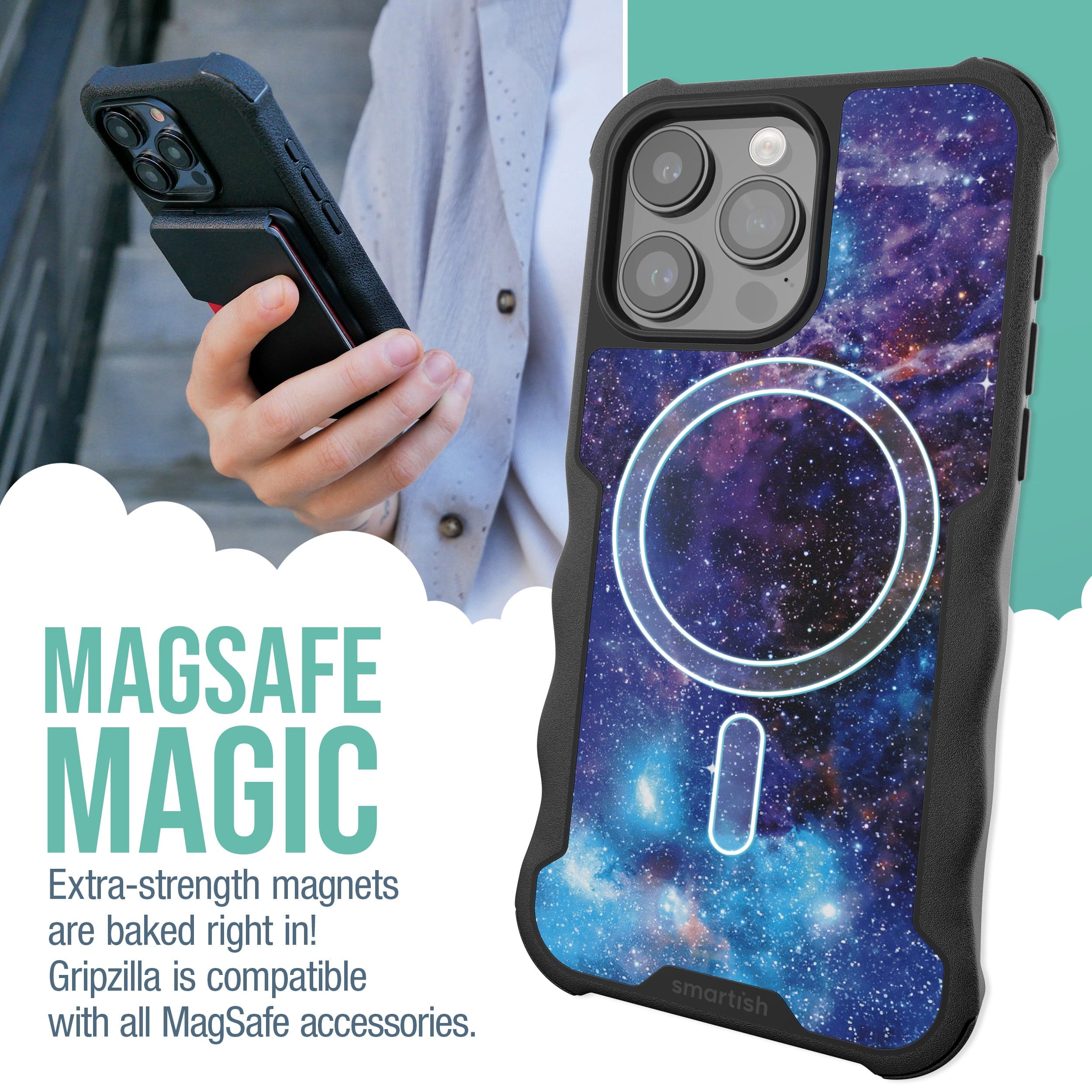 Gripzilla with MagSafe® - Armor Case for iPhone 15 Pro Max – Smartish