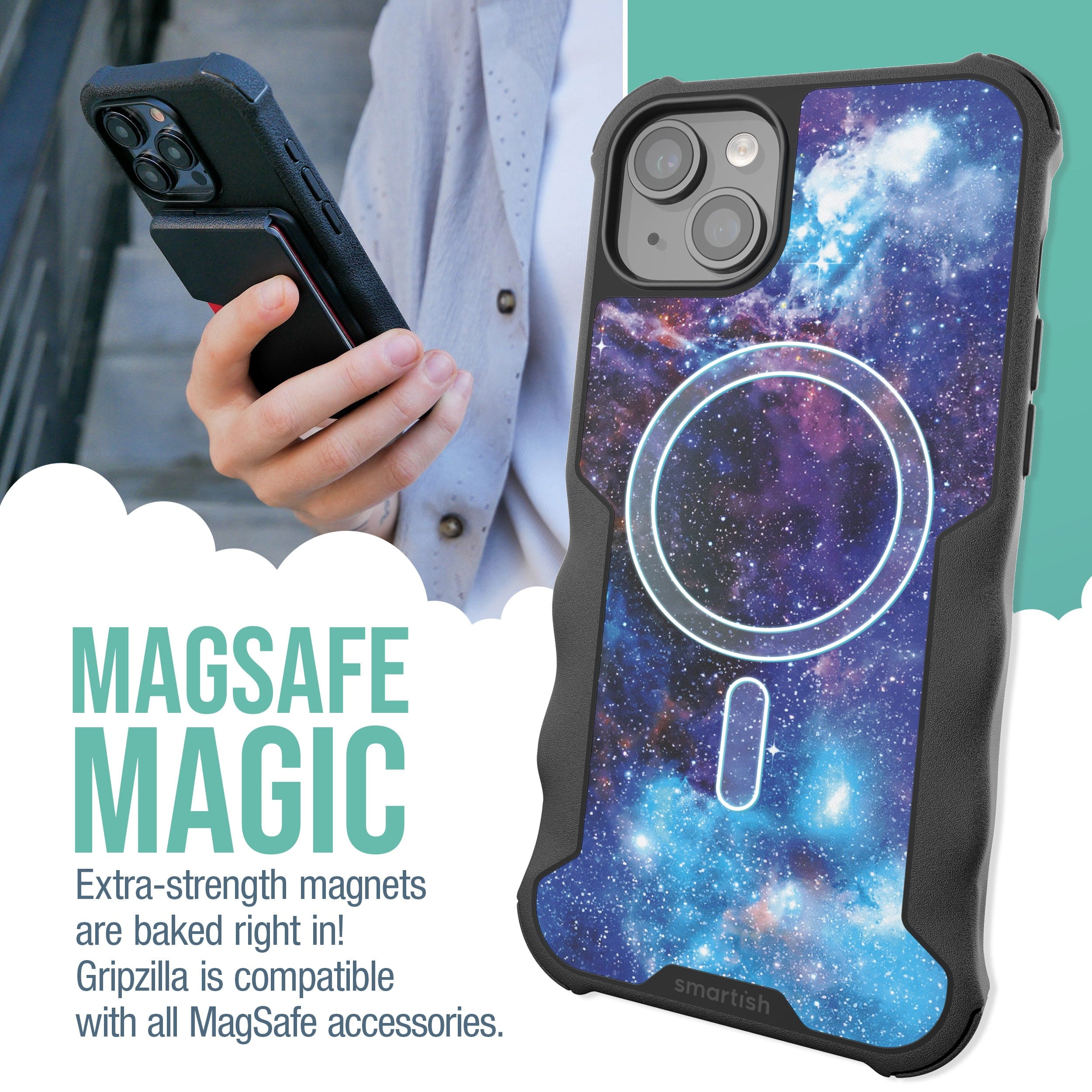 Gripzilla with MagSafe® - Armor Case for iPhone 15 Plus – Smartish