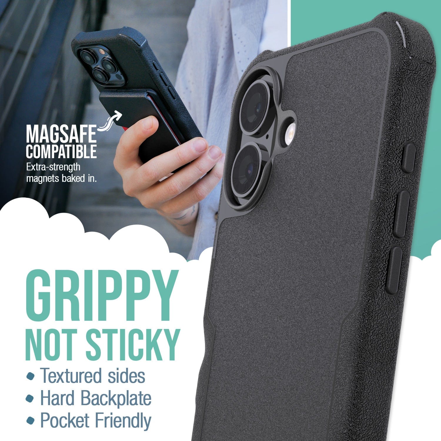 Gripzilla with MagSafe® - Armor Case for iPhone 16 Plus – Smartish