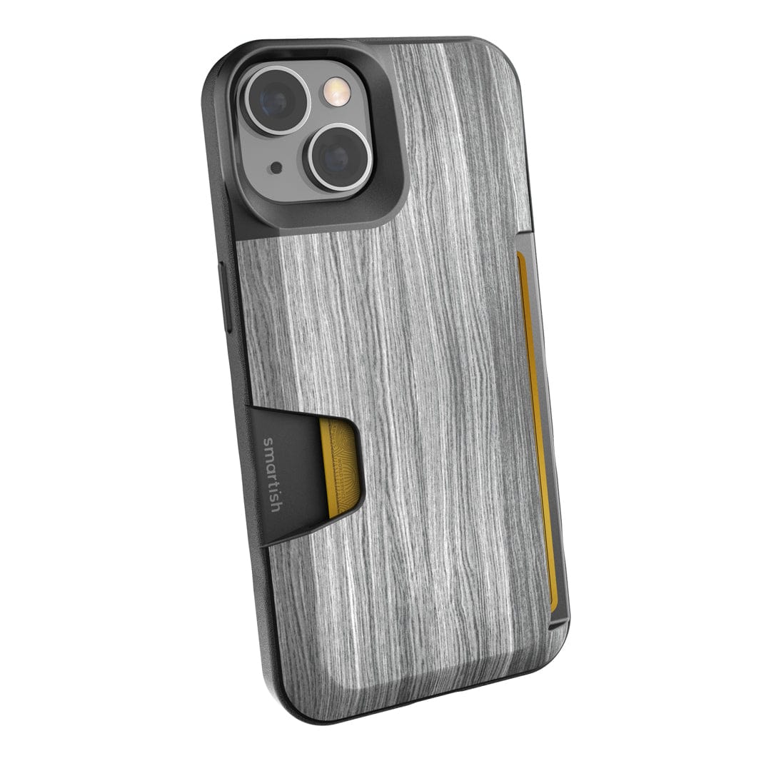 Smartish® iPhone 14 Pro Wallet Case - Wallet Slayer Vol. 2 [Slank beschermend] Creditcardhouder met standaard - Drop Getest Verborgen Kaartsleuf Compatibel met Apple iPhone 14 Pro - Zwarte Tie