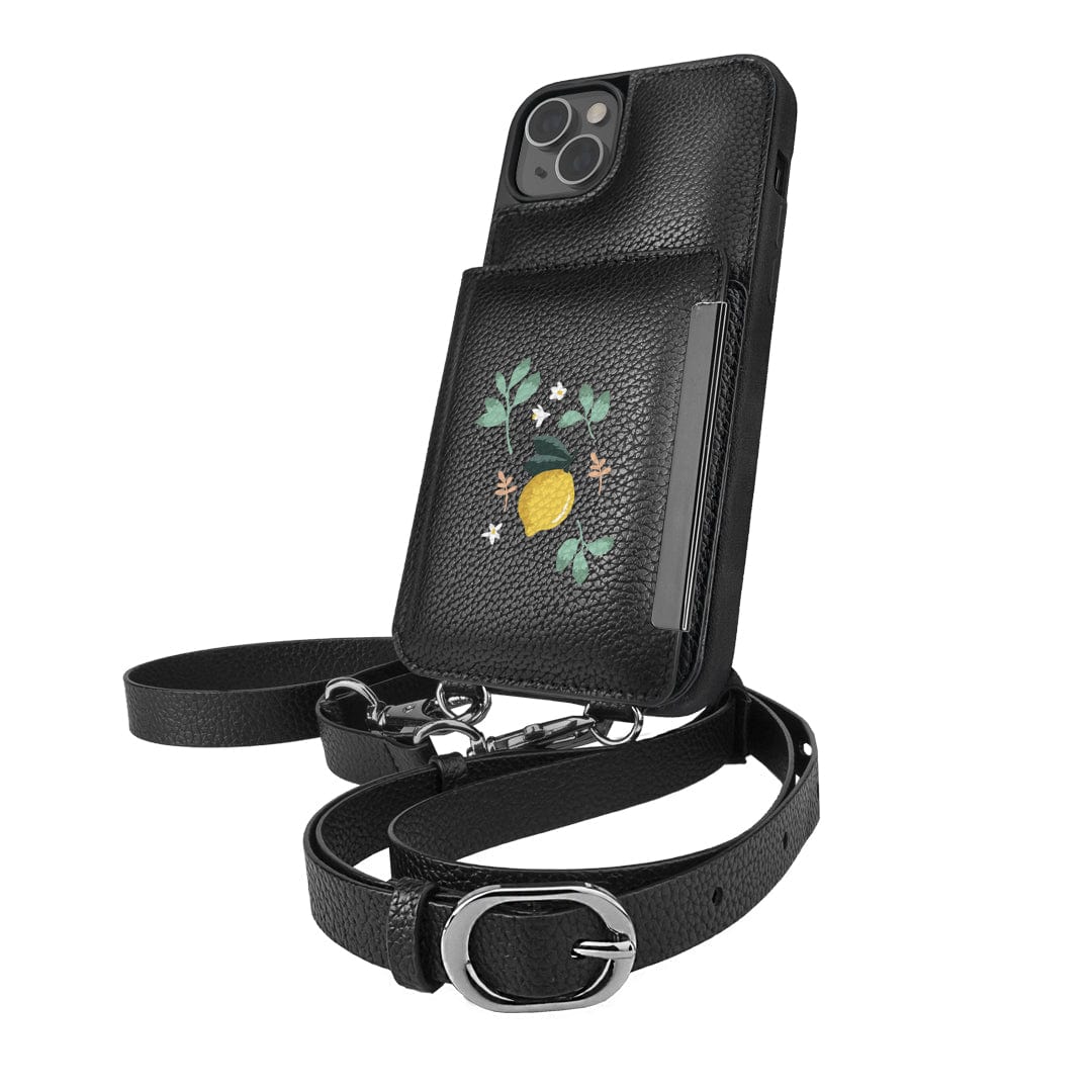Dancing Queen - Crossbody Wallet Case for iPhone 14 Plus by Smartish - Lemon Party